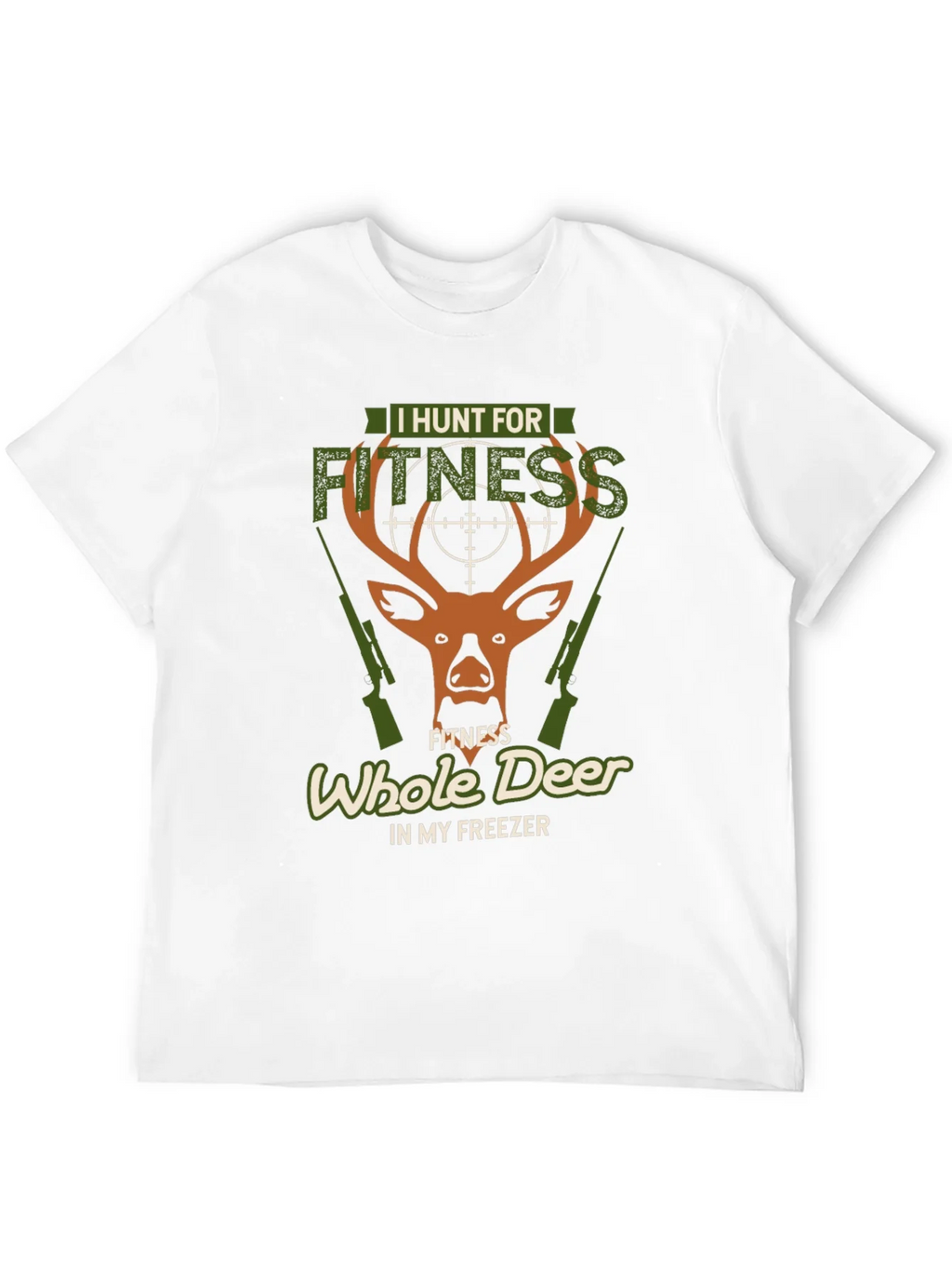 I Hunt for Fitness Deer Hunting Graphic Tee product image 3