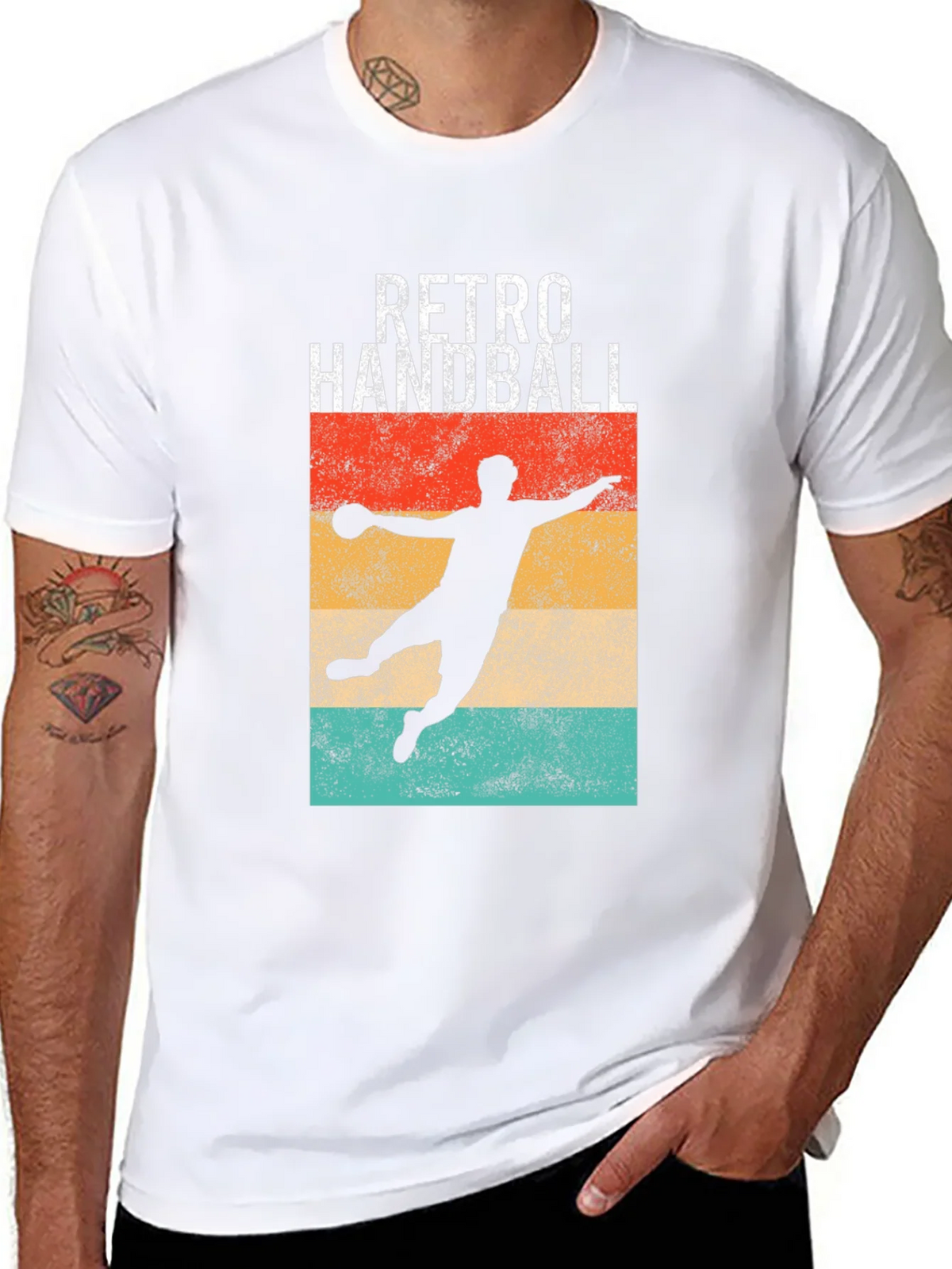Retro Handball T-Shirt - Vintage Athlete Style product image 10