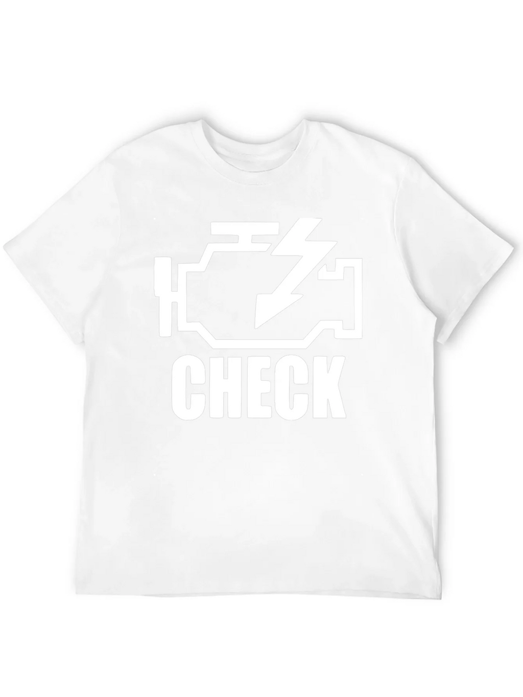 Check Engine Light Black Graphic T-Shirt product image 3