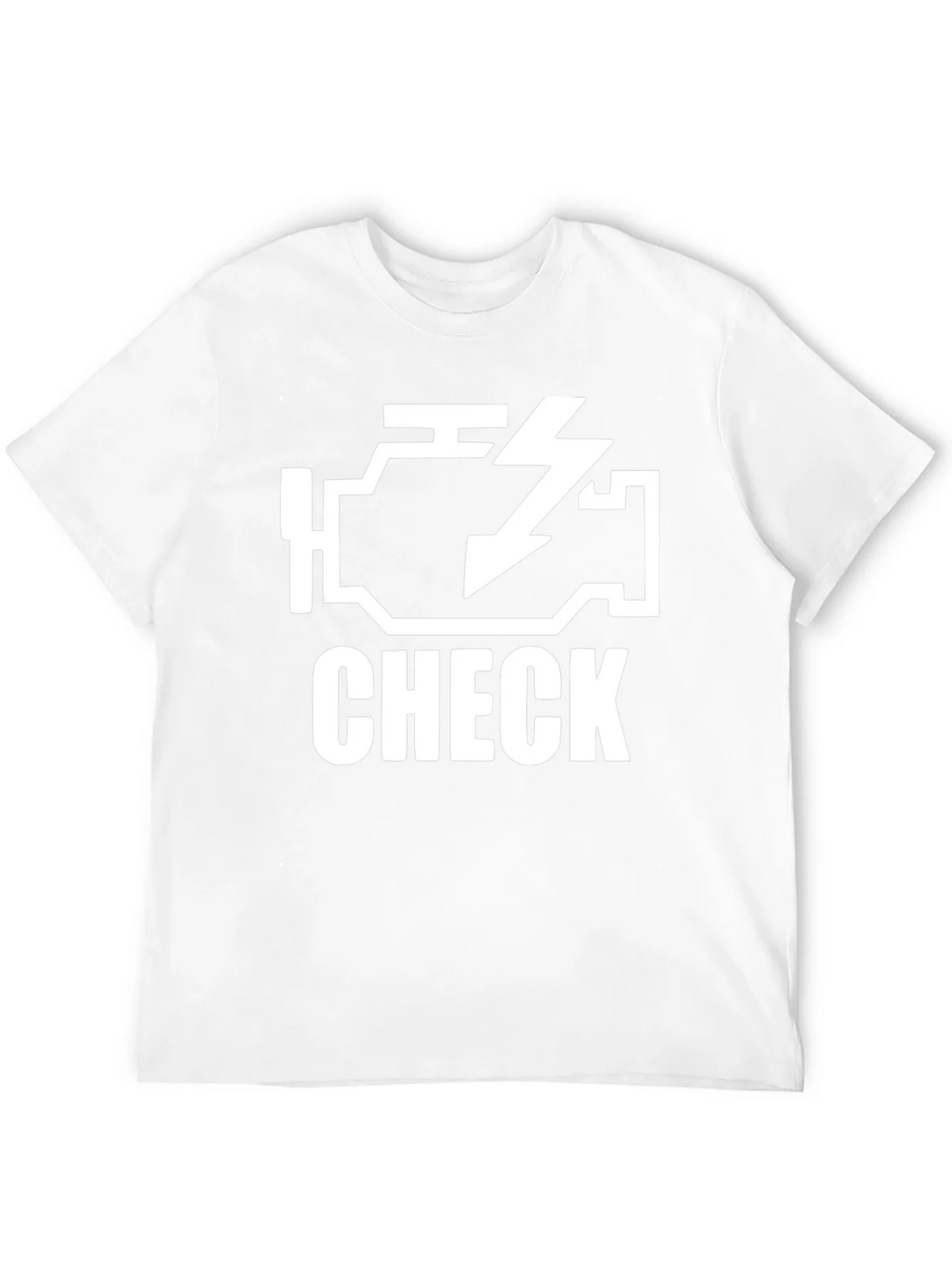 Check Engine Light Black Graphic T-Shirt product image 3