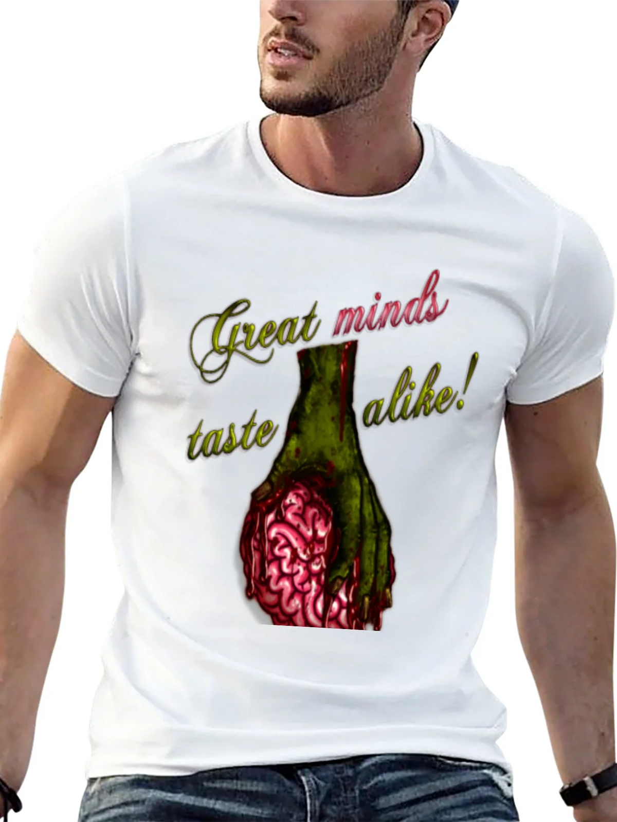 Zombie Brain T-Shirt - Great Minds Taste Alike product image 4