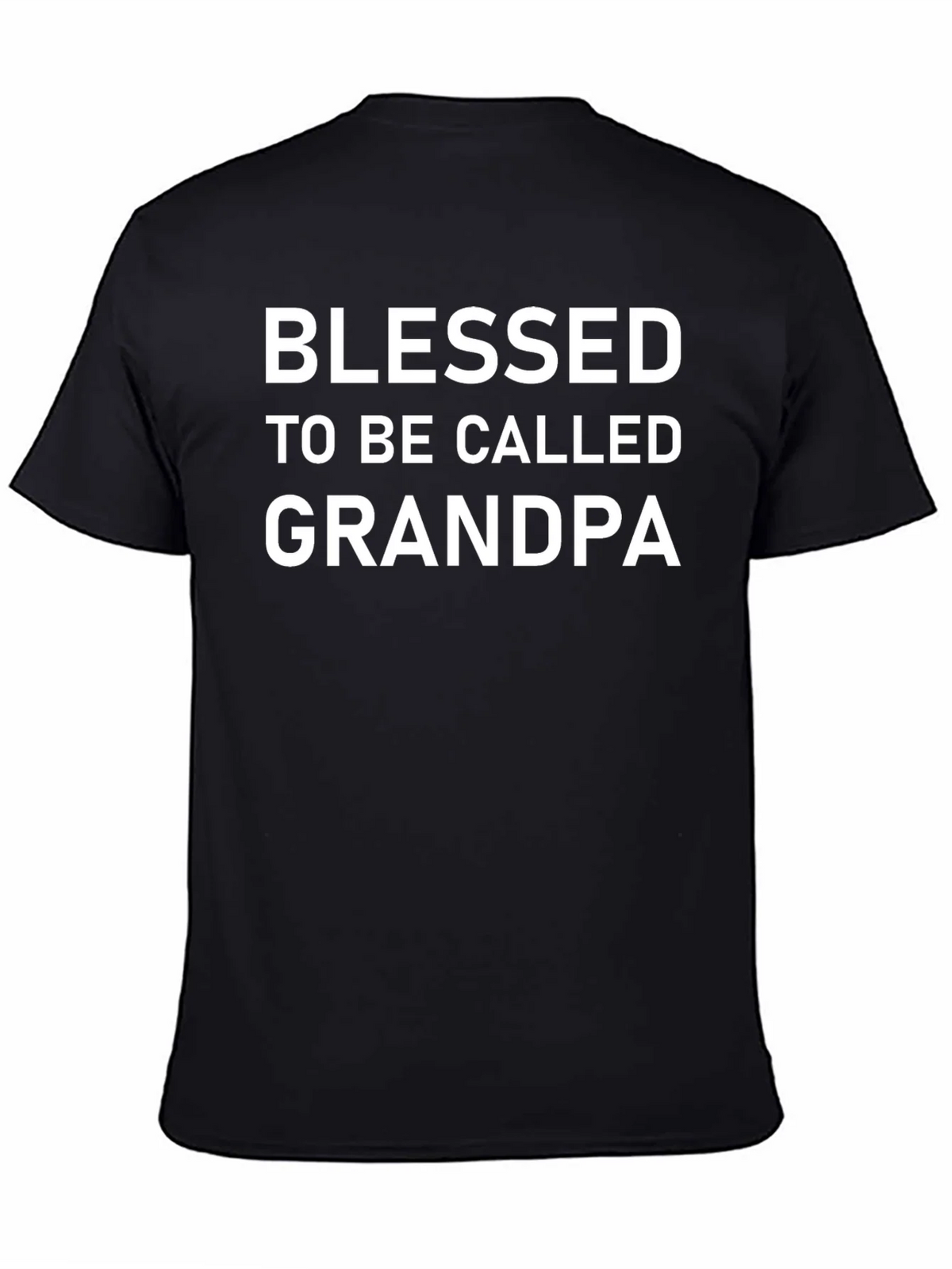 Blessed Grandpa T-Shirt - Black Cotton Tee product image 7