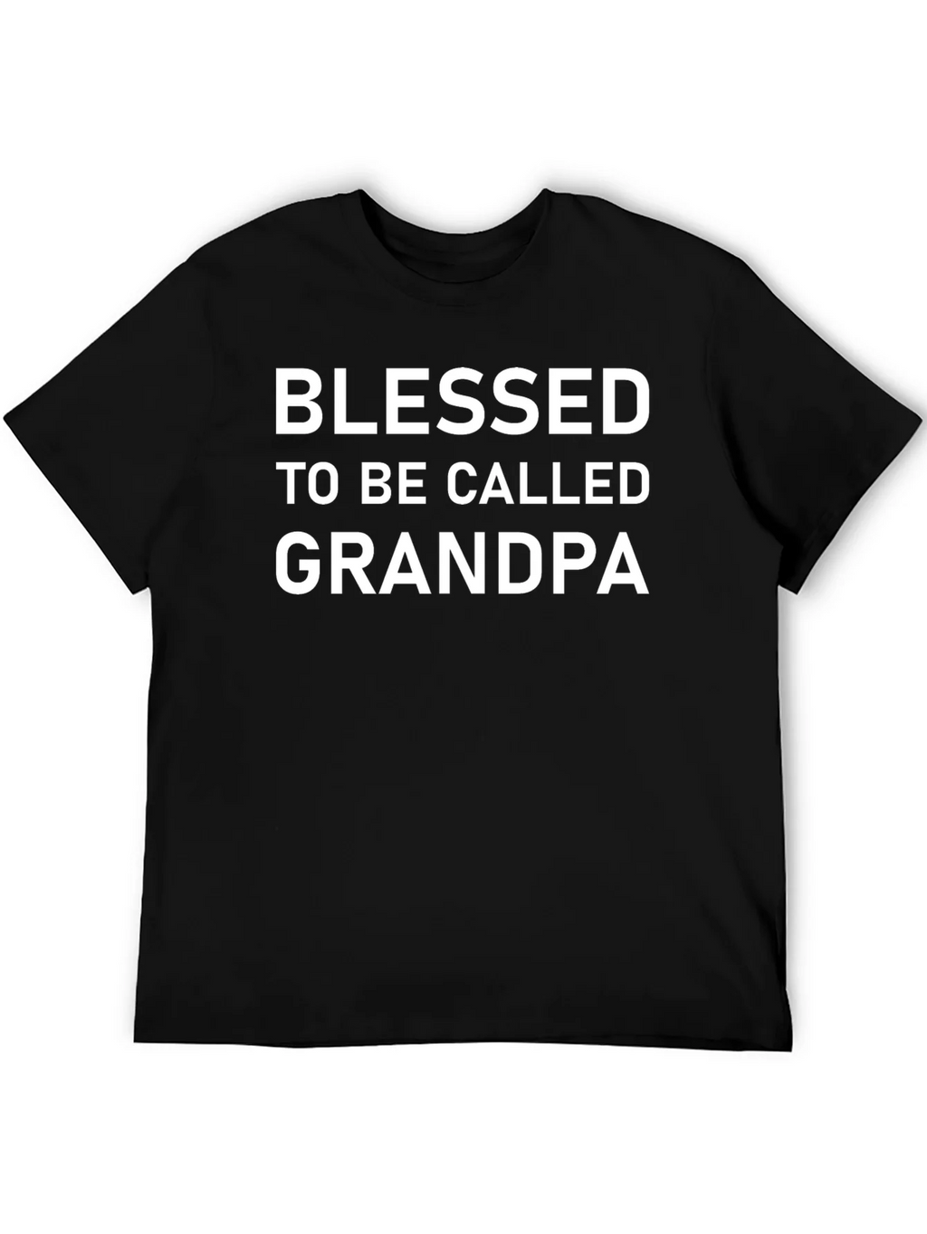 Blessed Grandpa T-Shirt - Black Cotton Tee product image 8