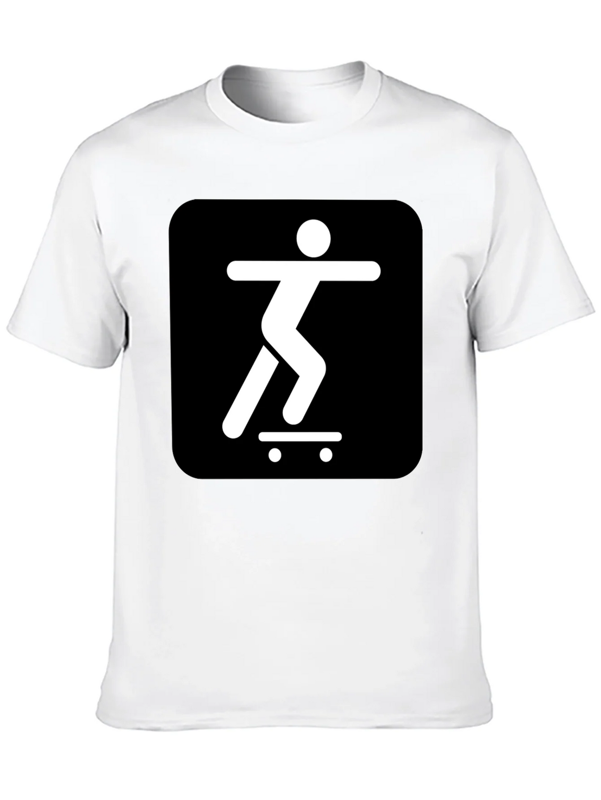 Skater Icon Graphic Tee - Cool Black T-Shirt product image 12