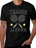 Tennis Match Graphic T-Shirt product image 1