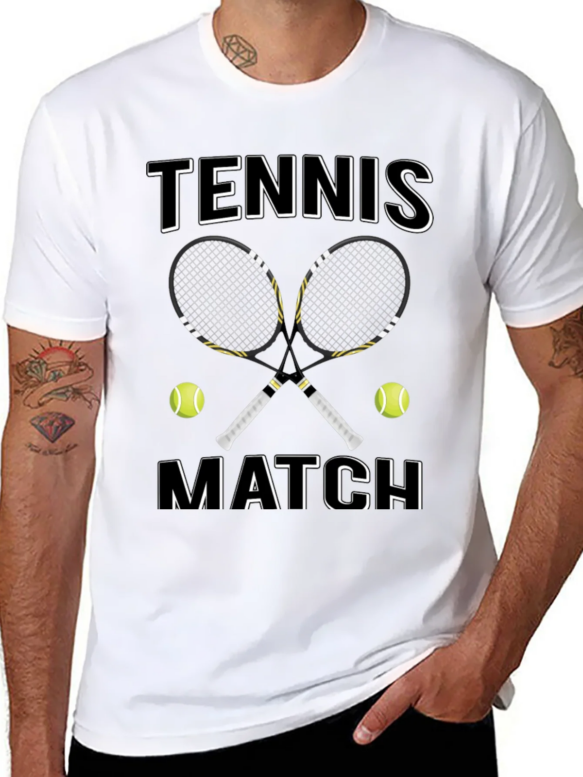 Tennis Match Graphic T-Shirt product image 10