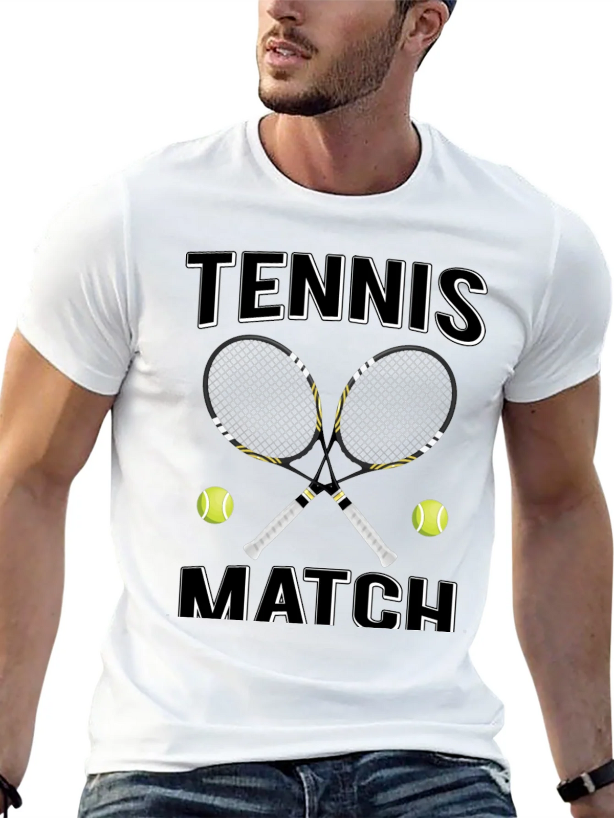 Tennis Match Graphic T-Shirt product image 4