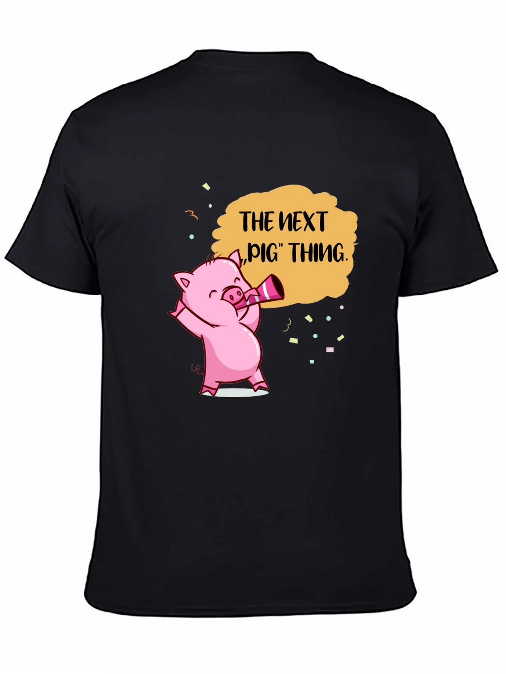 Next Pig Thing Graphic Tee - Black Cotton T-Shirt product image 7