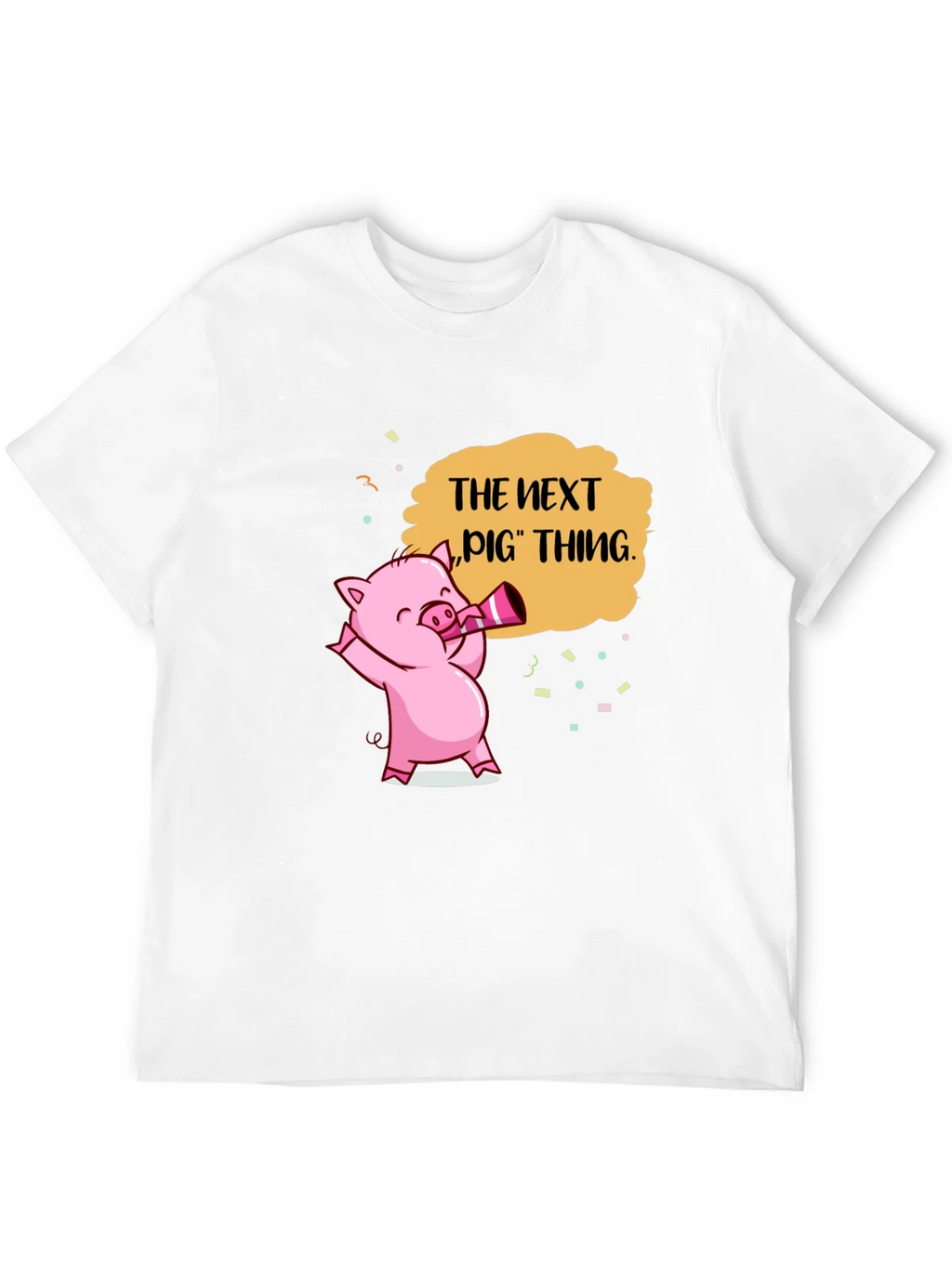 Next Pig Thing Graphic Tee - Black Cotton T-Shirt product image 3
