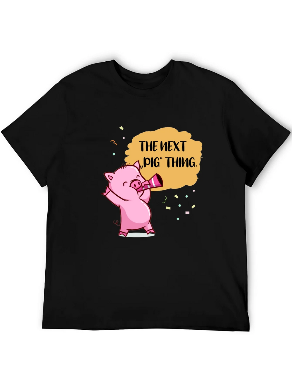Next Pig Thing Graphic Tee - Black Cotton T-Shirt product image 8
