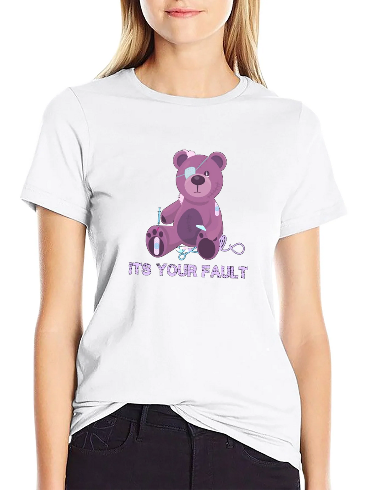 Its Your Fault Teddy Bear T-Shirt product image 11