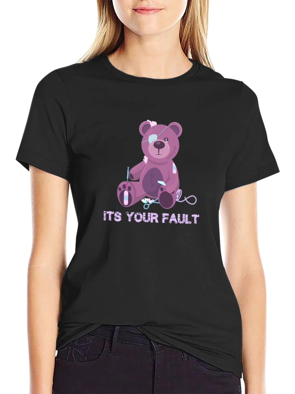 Its Your Fault Teddy Bear T-Shirt product image 5