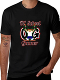 Retro Ol School O.G. Gamer Black T-Shirt product image 1