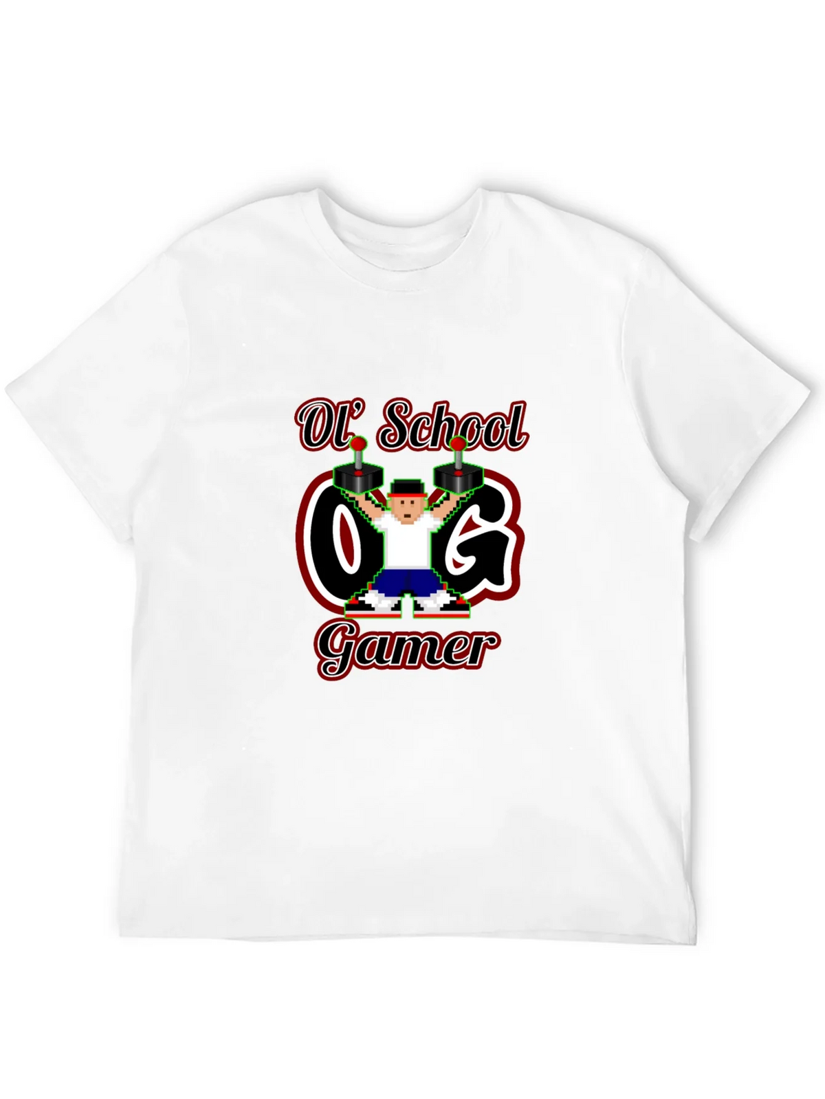 Retro Ol School O.G. Gamer Black T-Shirt product image 3