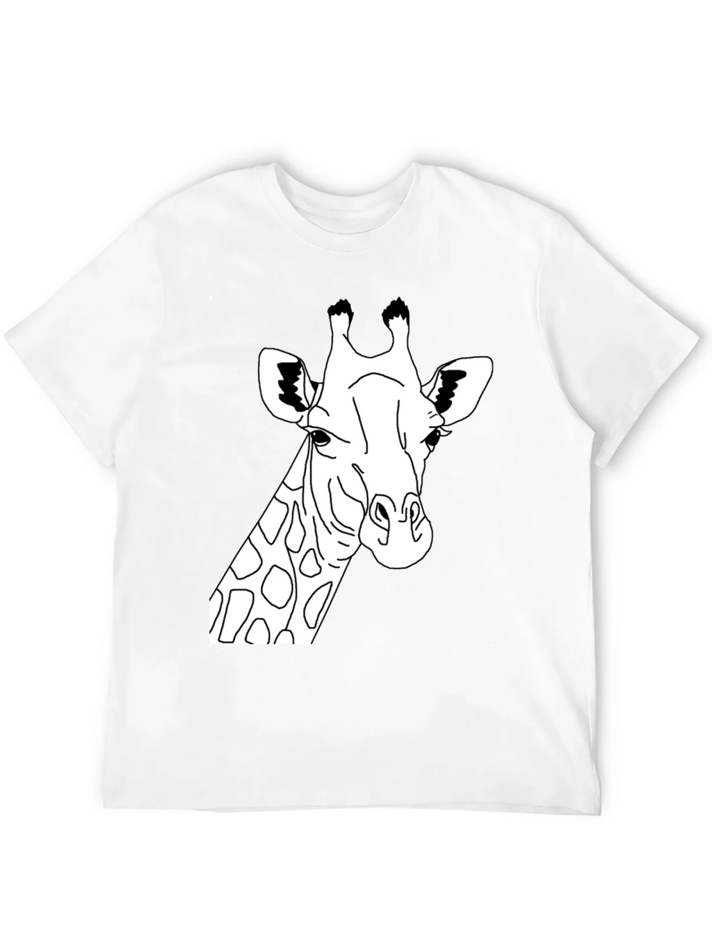Giraffe Graphic Tee - Black Crew Neck T-Shirt product image 3