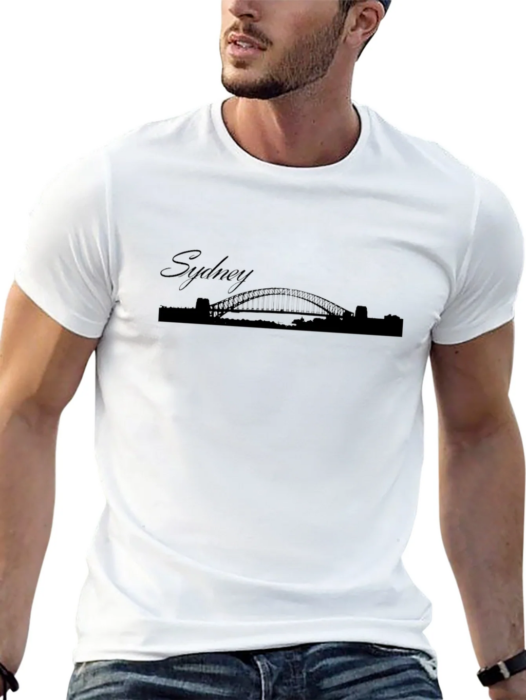 Sydney Bridge Silhouette T-Shirt - Black product image 4