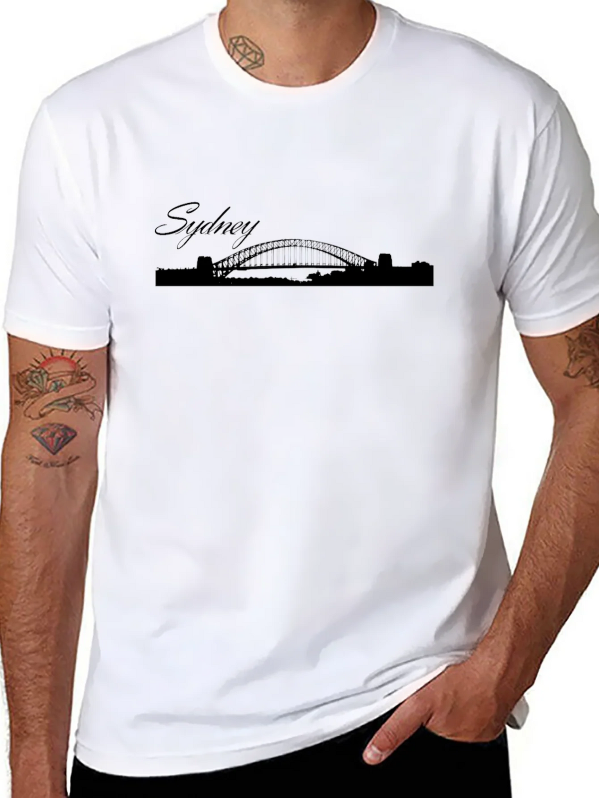 Sydney Bridge Silhouette T-Shirt - Black product image 10