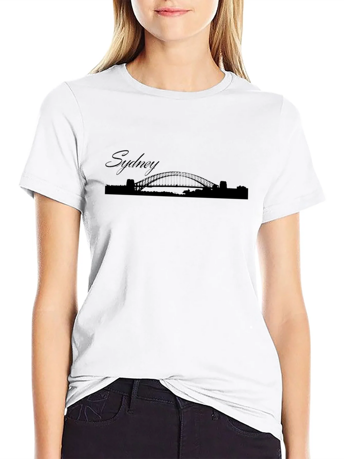 Sydney Bridge Silhouette T-Shirt - Black product image 11