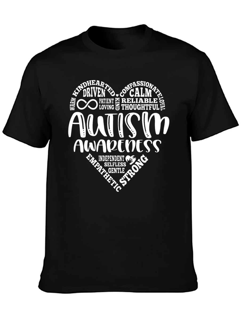Autism Awareness Heart Tee - Compassionate & Strong product image 6