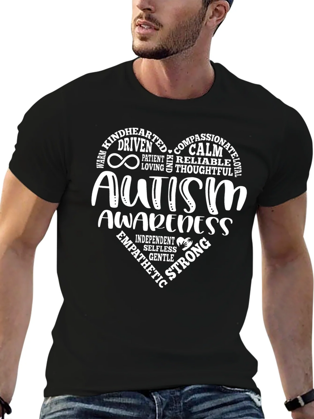 Autism Awareness Heart Tee - Compassionate & Strong product image 9