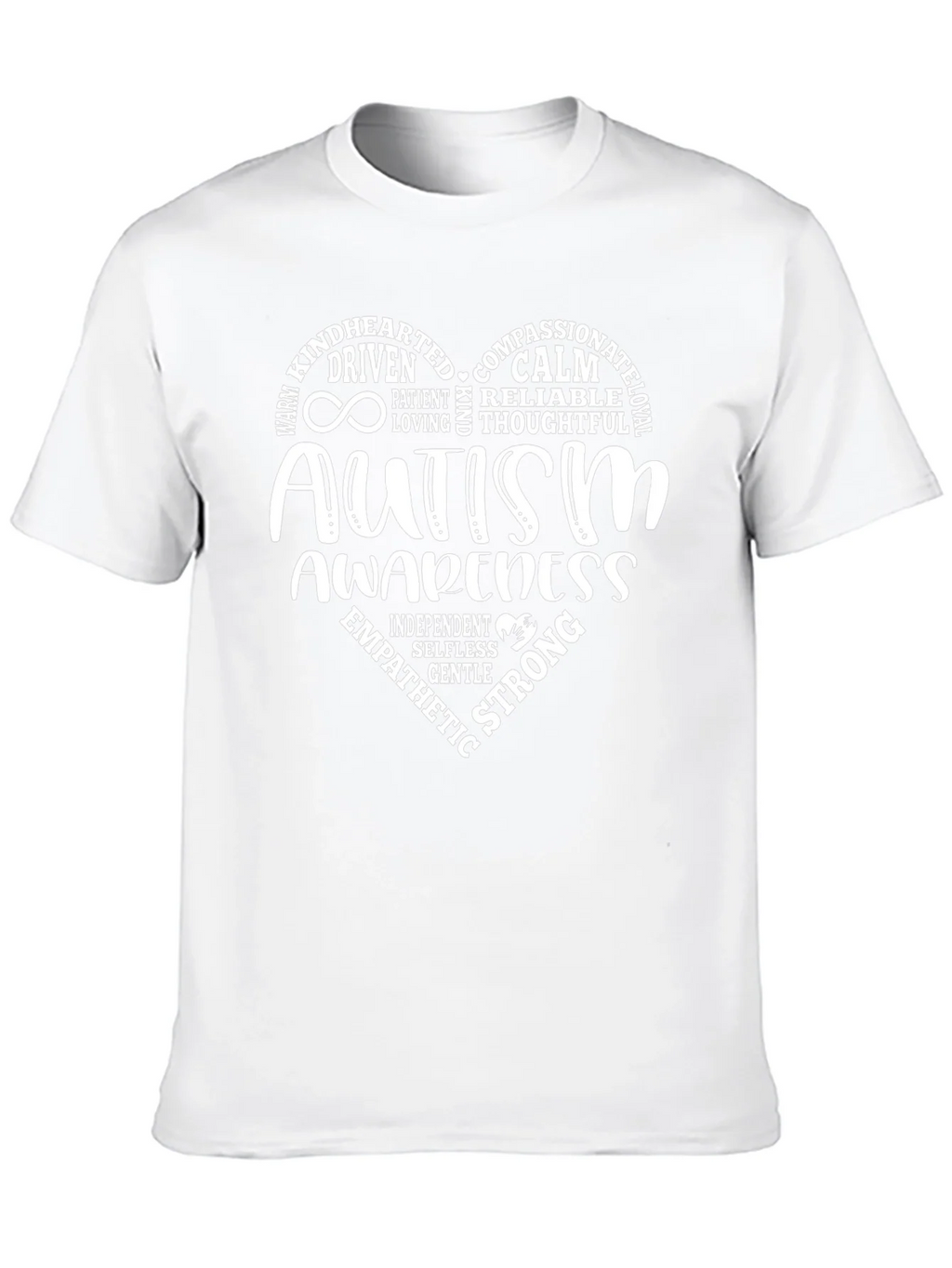 Autism Awareness Heart Tee - Compassionate & Strong product image 12
