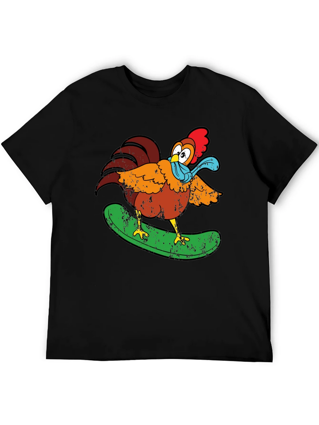 Cool Chicken Surfer Graphic T-Shirt product image 8