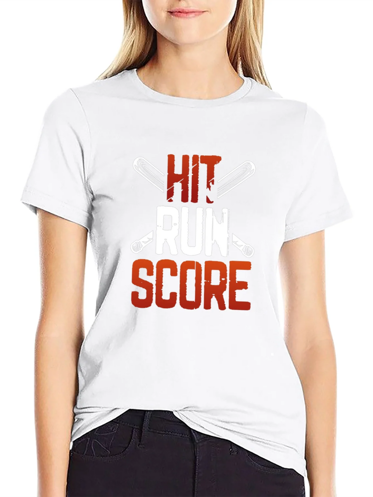 Hit Run Score Baseball T-Shirt product image 11