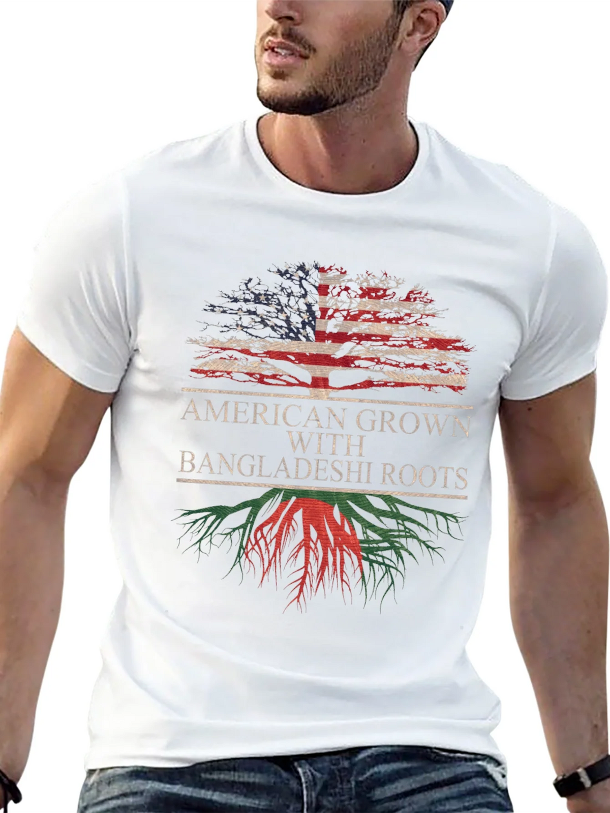 American Grown with Bangladeshi Roots T-Shirt product image 4