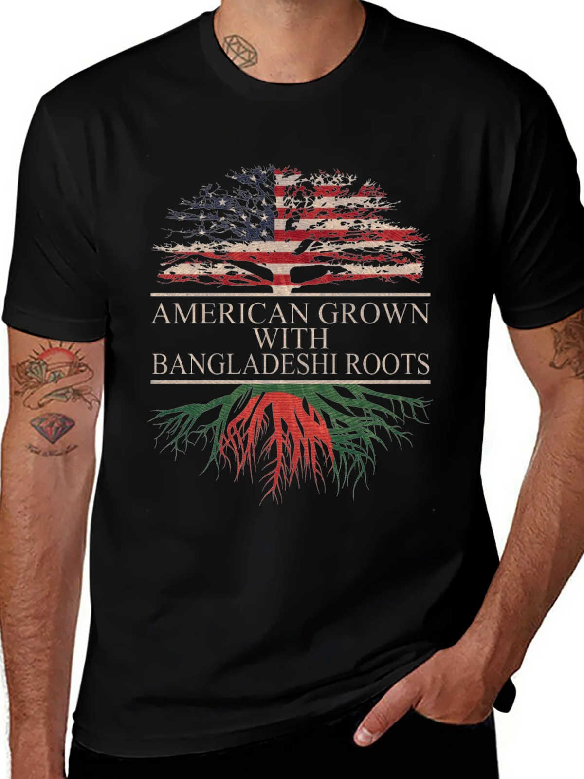 American Grown with Bangladeshi Roots T-Shirt product image 1
