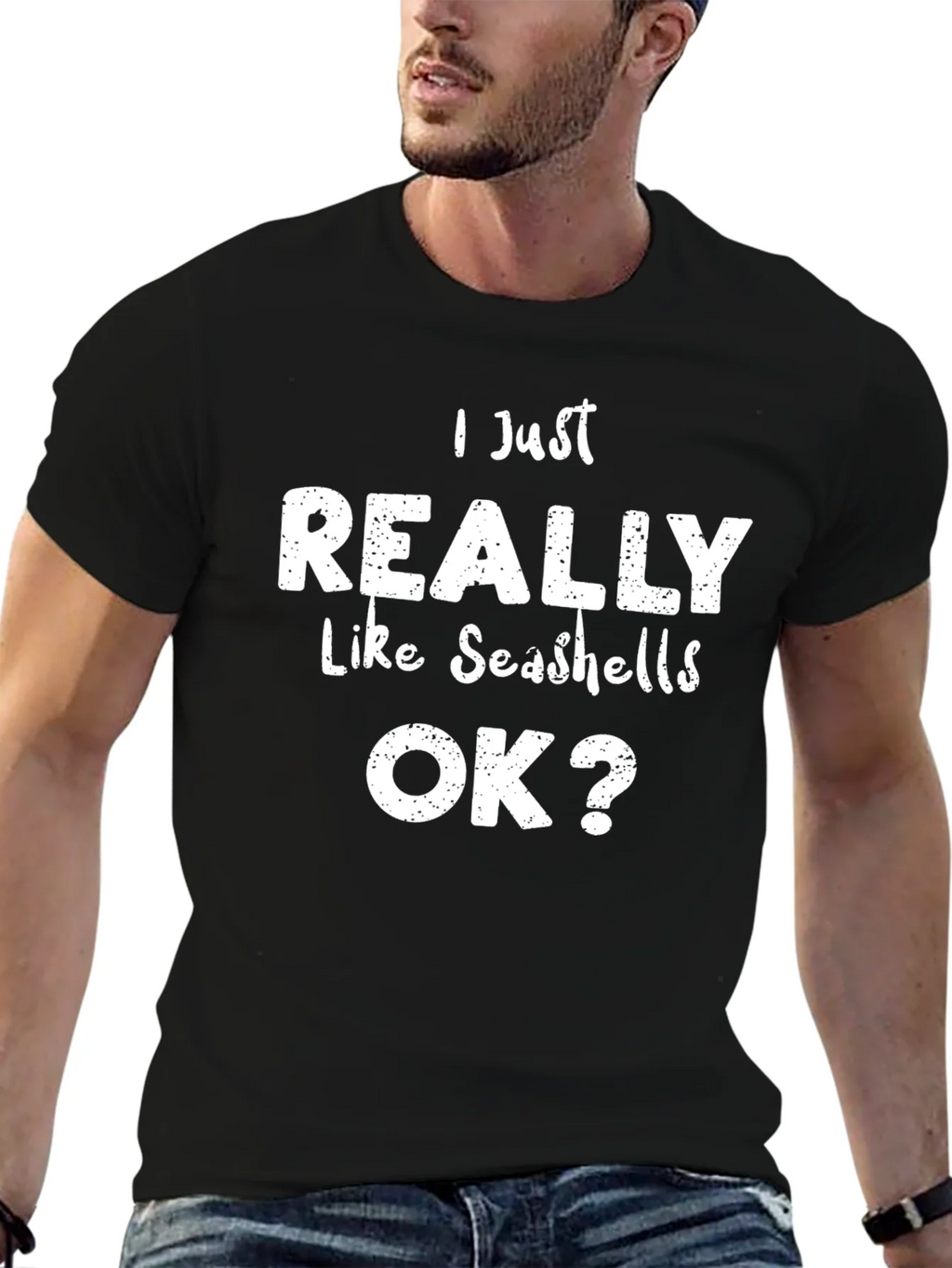 Seashell Lover Tee: I Just Really Like Seashells OK? Shirt product image 9