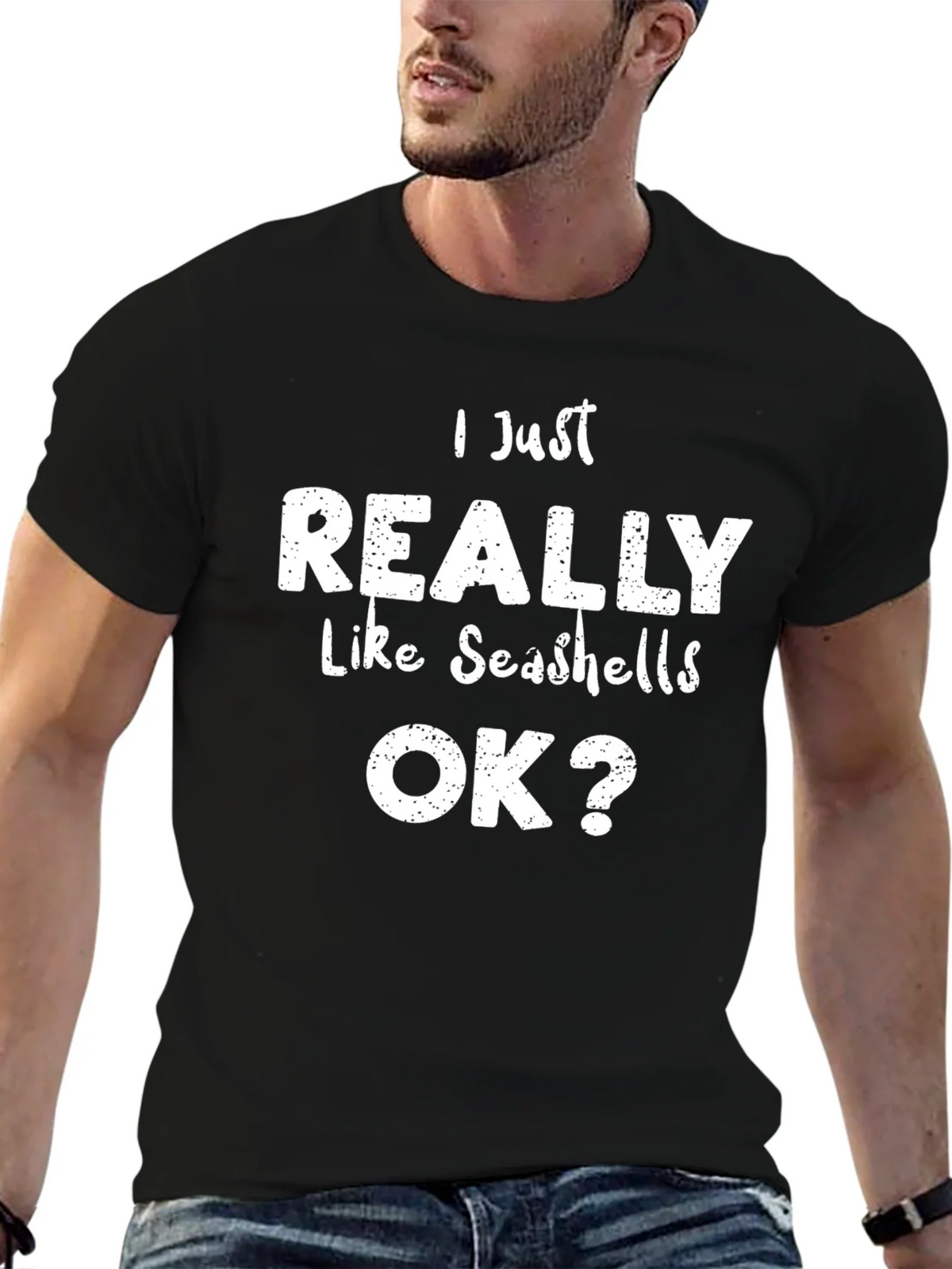 Seashell Lover Tee: I Just Really Like Seashells OK? Shirt product image 9