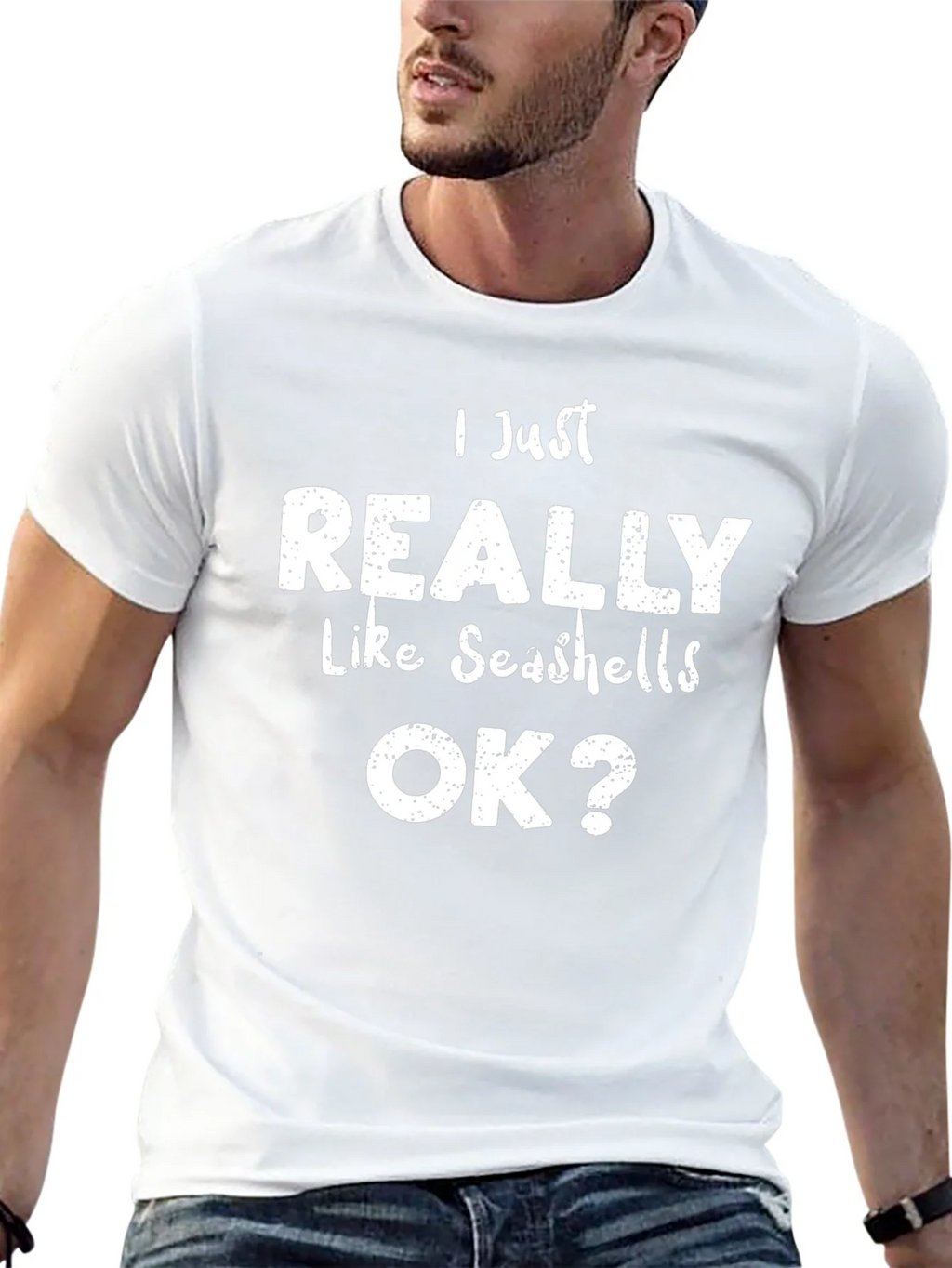 Seashell Lover Tee: I Just Really Like Seashells OK? Shirt product image 4
