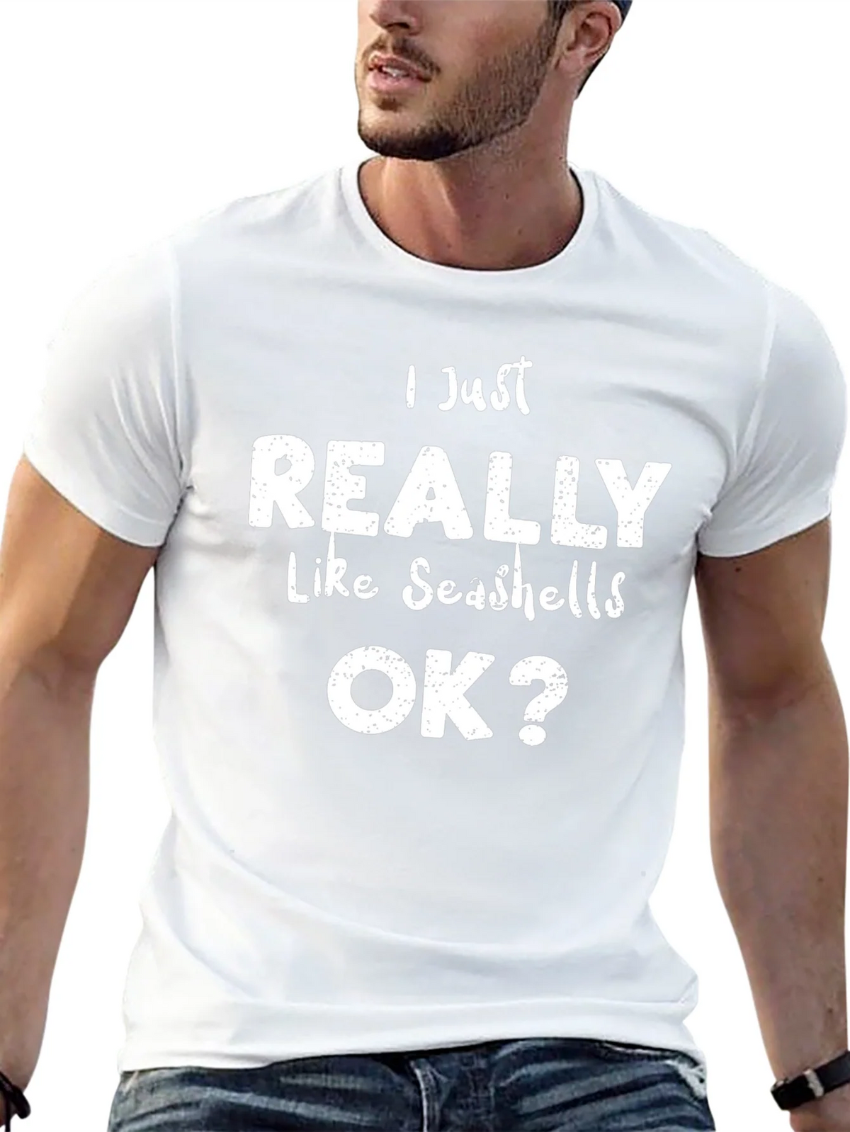 Seashell Lover Tee: I Just Really Like Seashells OK? Shirt product image 4
