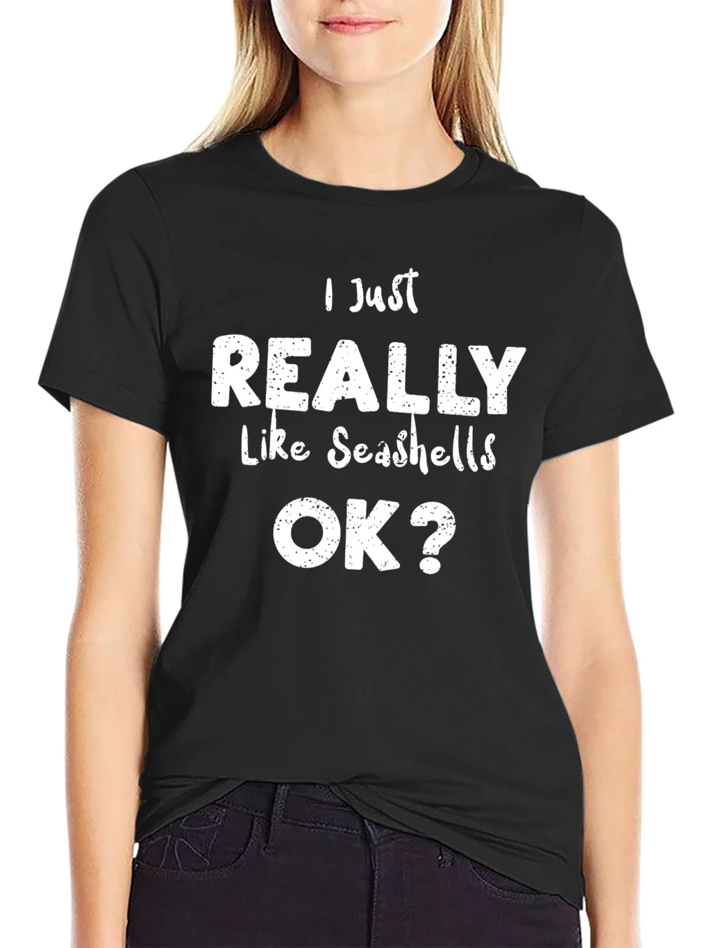 Seashell Lover Tee: I Just Really Like Seashells OK? Shirt product image 5
