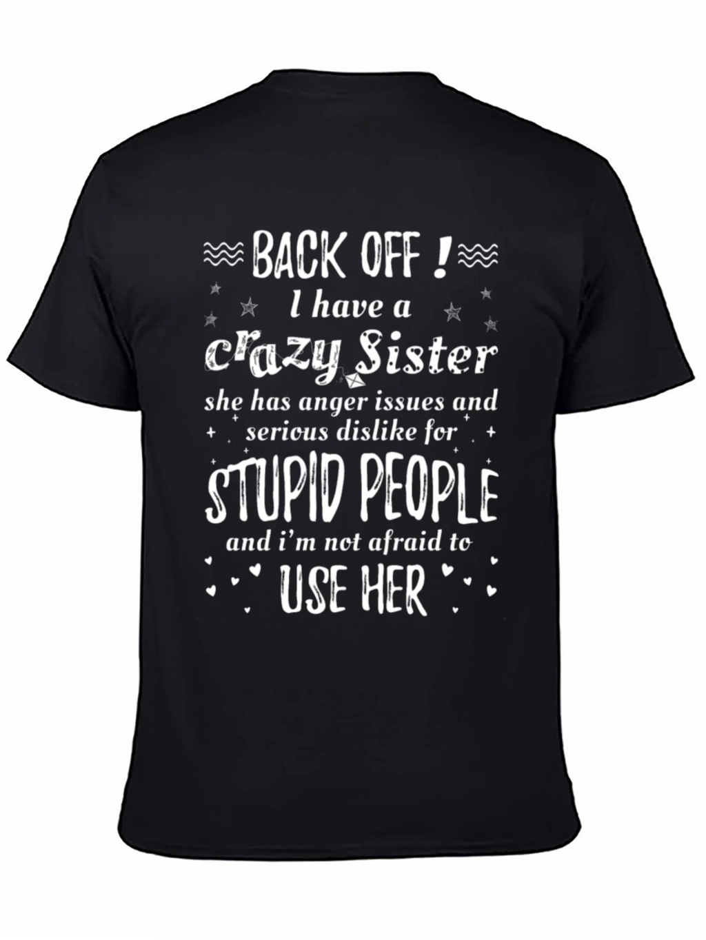 Crazy Sister T-Shirt Novelty Gift product image 7