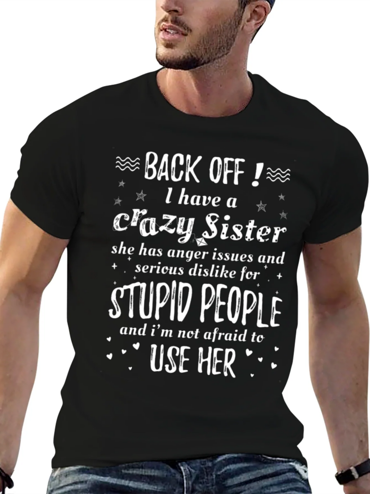 Crazy Sister T-Shirt Novelty Gift product image 9
