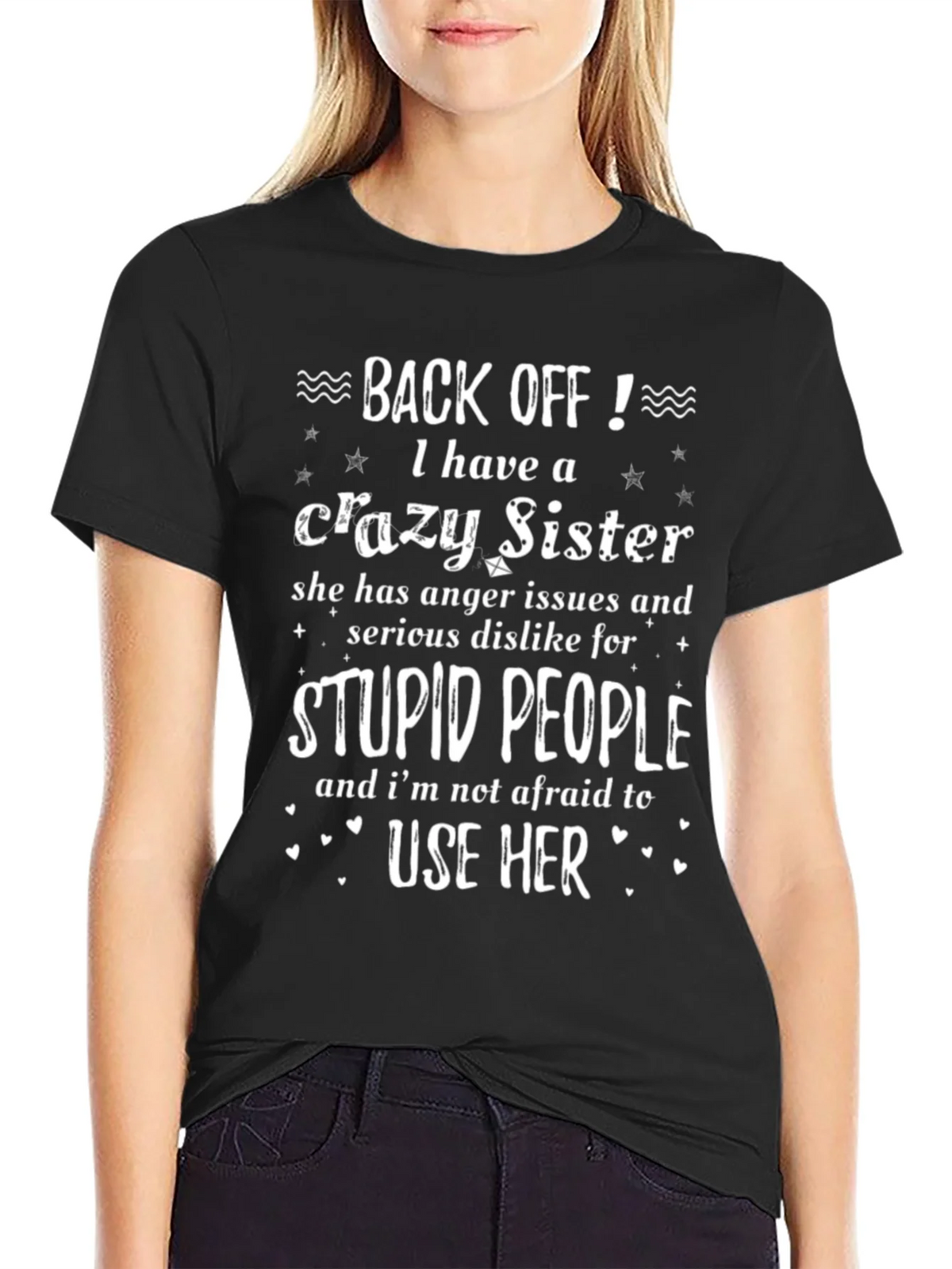 Crazy Sister T-Shirt Novelty Gift product image 5