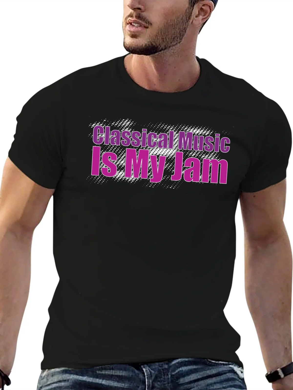 Classical Music Is My Jam Black T-Shirt product image 9
