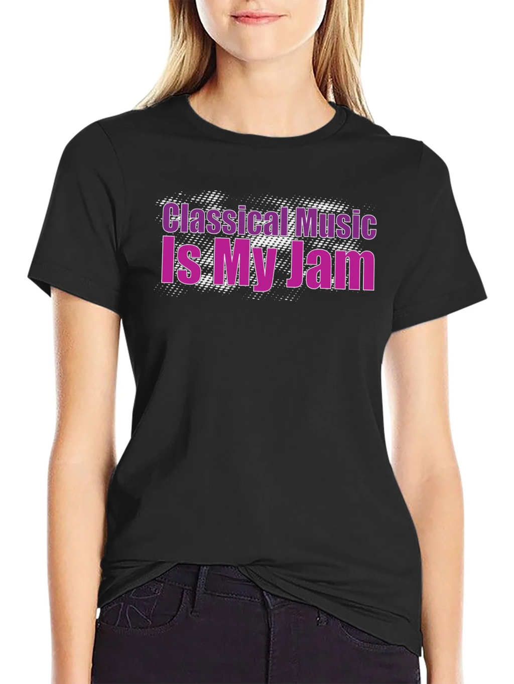 Classical Music Is My Jam Black T-Shirt product image 5