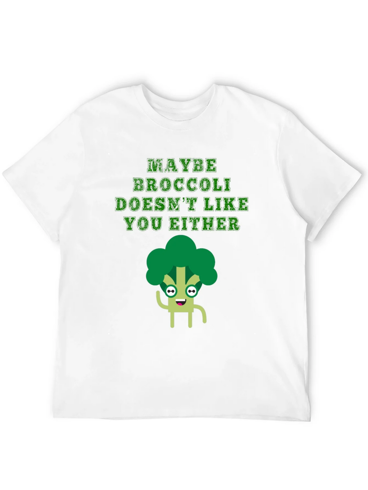 Funny Broccoli T-Shirt - Maybe Doesnt Like You Either product image 3