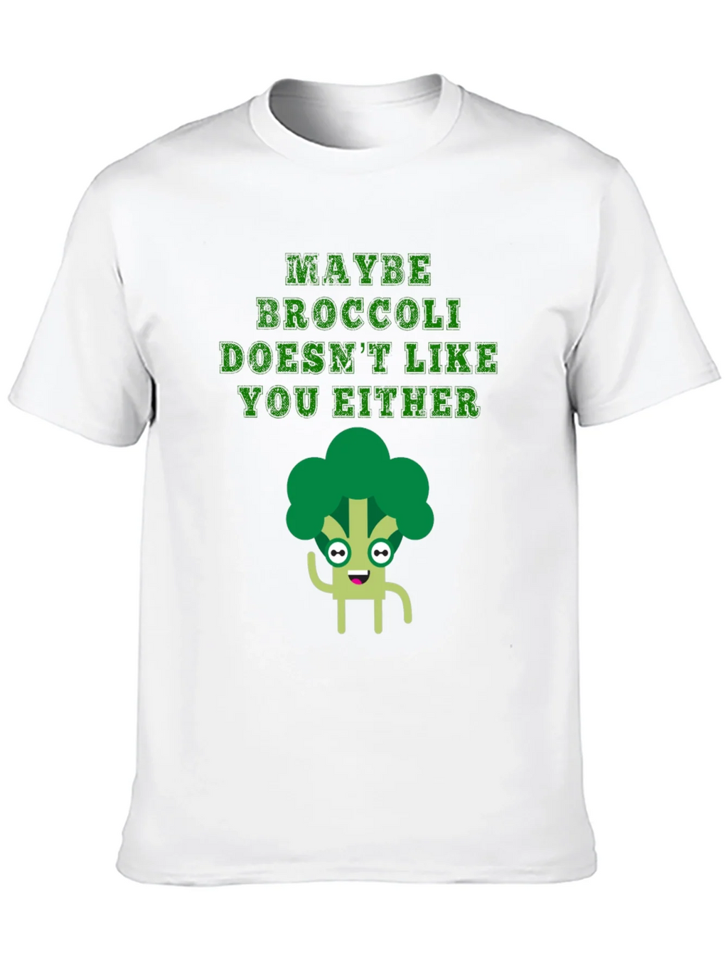 Funny Broccoli T-Shirt - Maybe Doesnt Like You Either product image 11