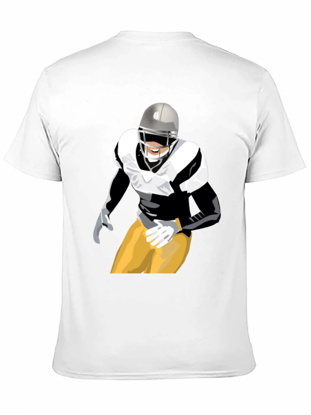 Football Player Graphic T-Shirt - Black product image 2