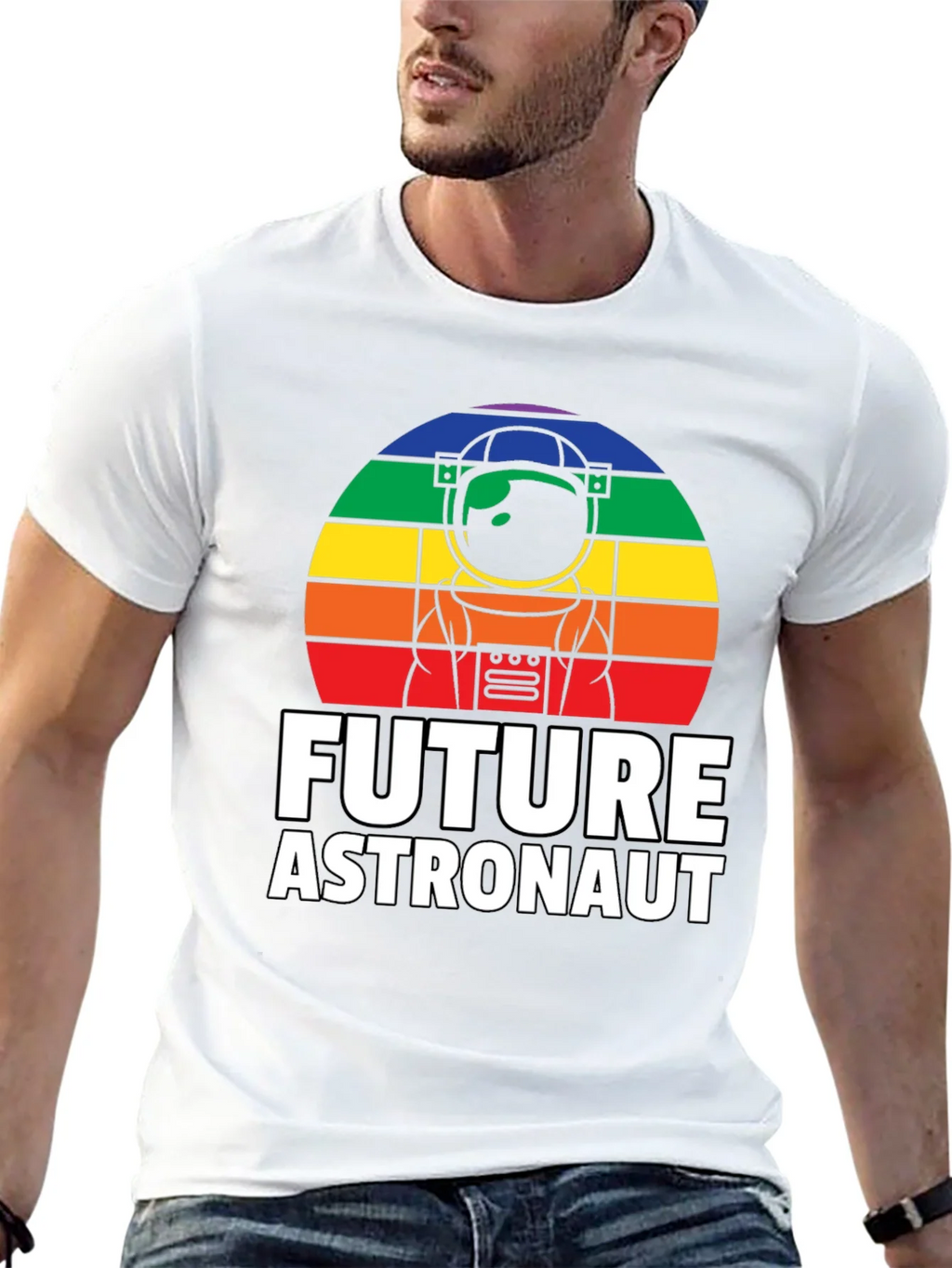 Future Astronaut Rainbow T-Shirt product image 4
