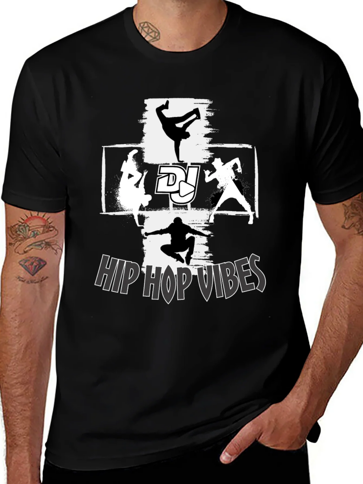 Hip Hop Vibes Graphic T-Shirt - Street Dance Style product image 1