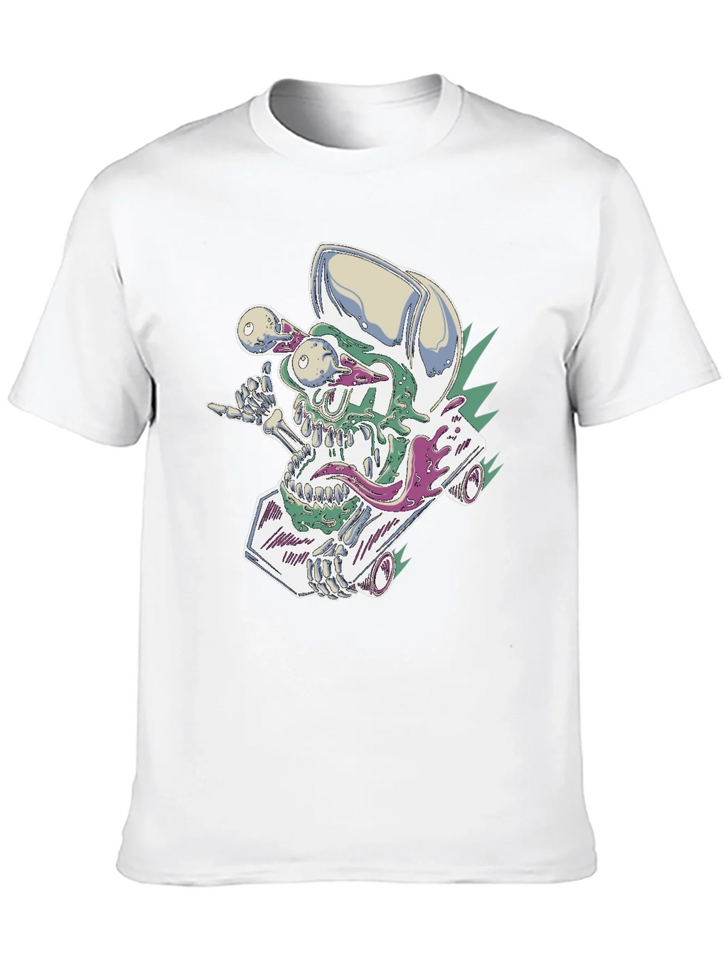Skateboard Skull Tee - Cool Graphic Print product image 12