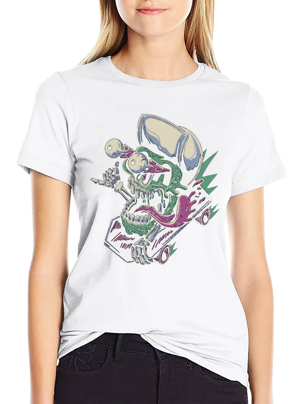 Skateboard Skull Tee - Cool Graphic Print product image 11