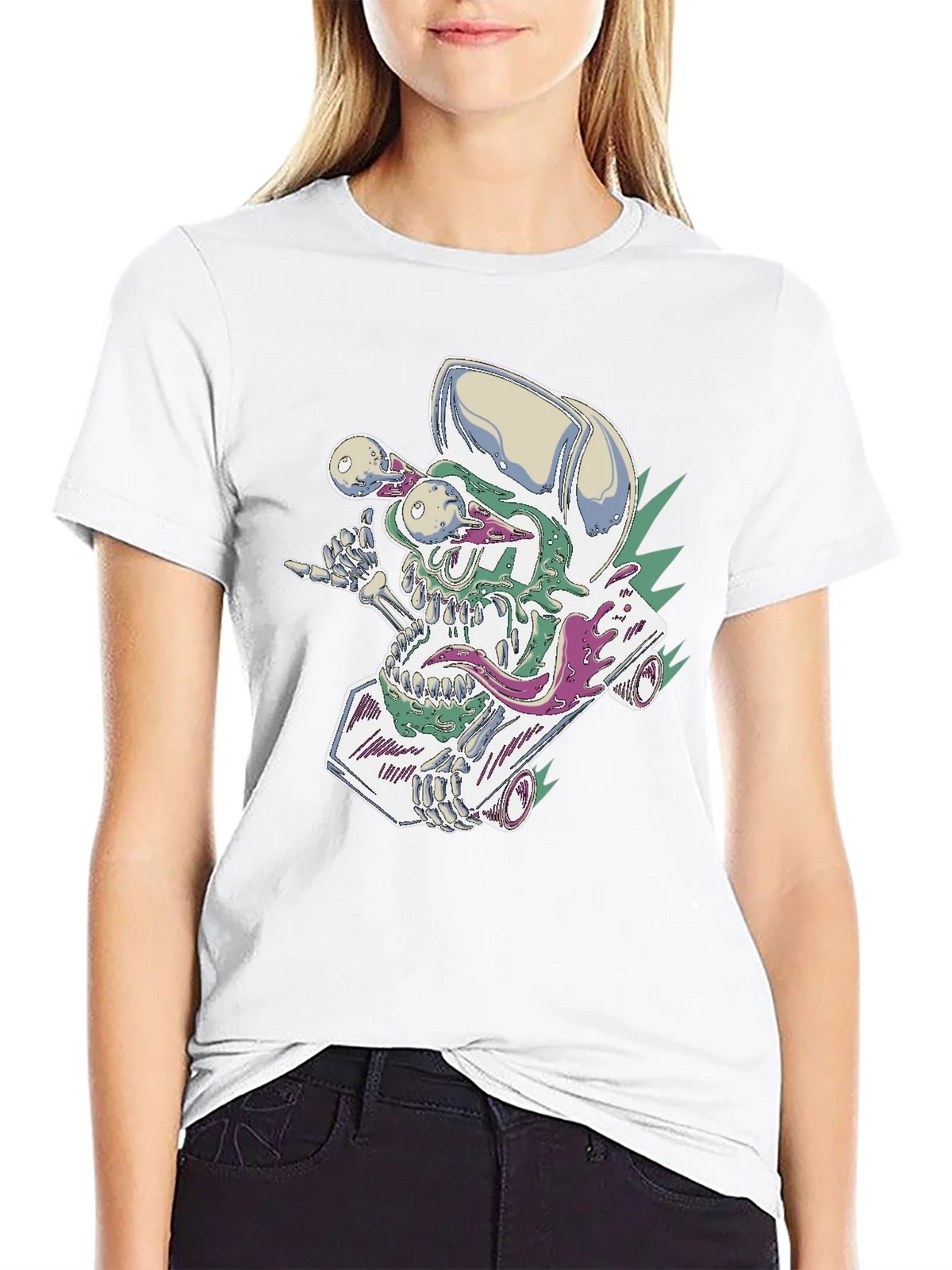 Skateboard Skull Tee - Cool Graphic Print product image 11