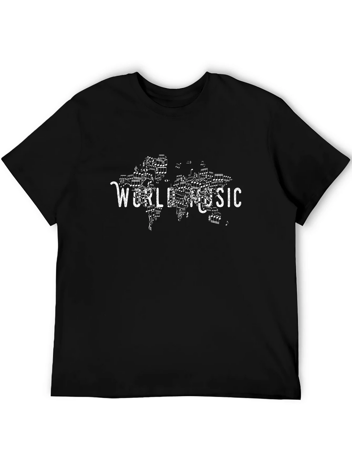 World Music Graphic Print Black T-Shirt product image 8