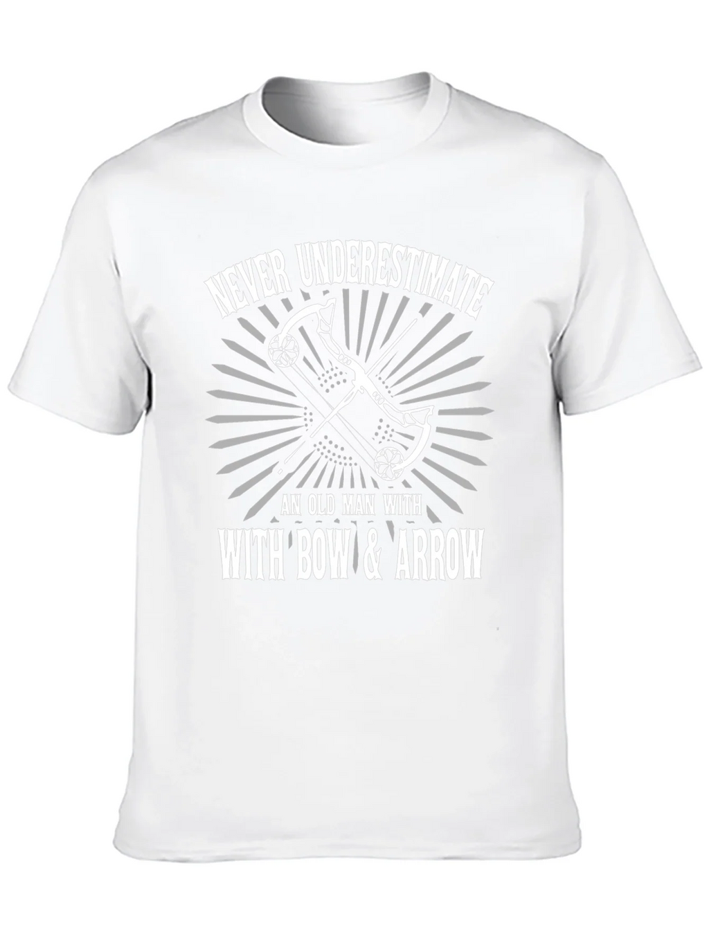 Never Underestimate Bow & Arrow Black T-Shirt product image 12