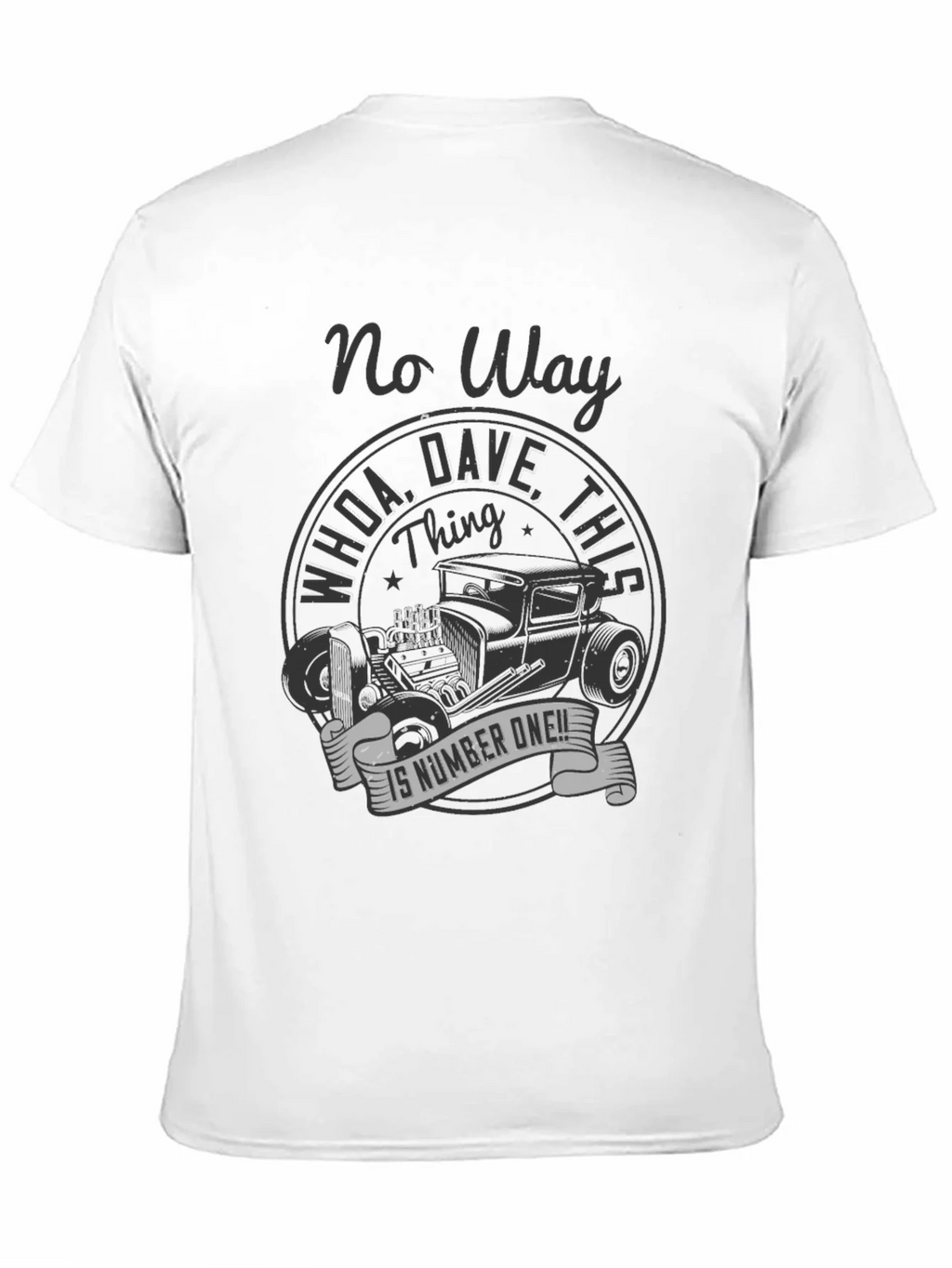 No Way Dave! Vintage Hot Rod T-Shirt product image 2